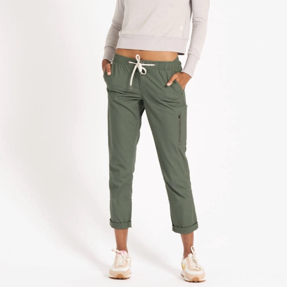 Vuori Ripstop long pant in army green